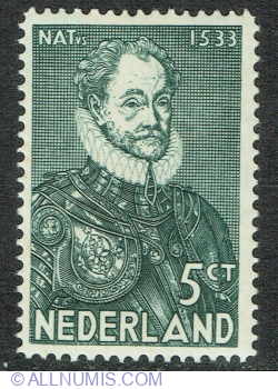 5 Cents 1933 - 400th Birthday of Prince Willem I