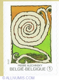 Image #1 of "1" 2012 - Pierre Alechinsky: "Labyrinthe d'apparat", 1973.