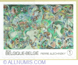 "1" 2012 - Pierre Alechinsky: "Le dernier jour", 1964.