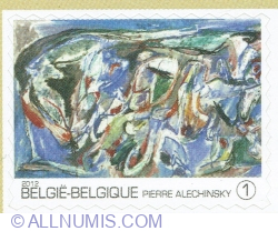 "1" 2012 - Pierre Alechinsky: " Nuages en pantalon", 1957.