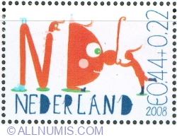 0.44 + 0.22 Euro 2008 - "ND" from "ONDERWIJS" (Education)