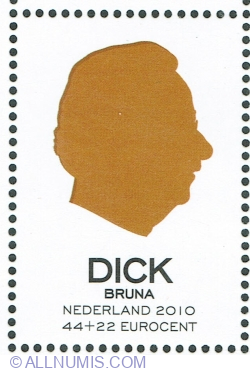 44 + 22 Euro cent 2010 - Dick Bruna