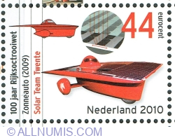 Image #1 of 44 Euro cent 2010 - Autoturism solar, Echipa solară Twente 2009
