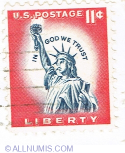 Image #1 of 11 Cents 1961 - Statue of Liberty (1875), Liberty Island, New York City