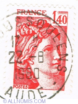 1.40 Franc 1980 - Sabine