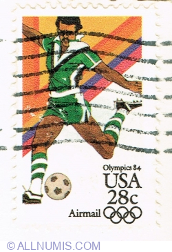 28 Cents 1983 - Olympics 84: Soccer / Football