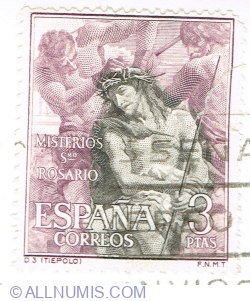 3 Pesetas 1962 - 'The Crown of Thorns' by Tiepolo