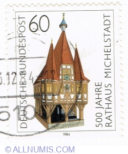 60 Pfennig 1984 - Michelstadt Town Hall