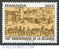 Image #1 of 30 Centimes 1980 - 150th Anniversary of Belgium Independence