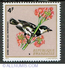 Image #1 of 4 Francs 1972 - Ruwenzori Batis (Batis diops)