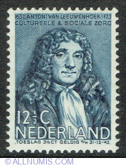 12 1/2 + 3 1/2 Centi 1937 - Antoni van Leeuwenhoek