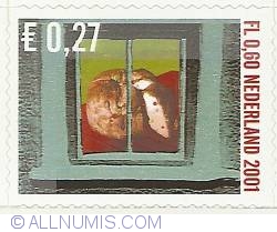 0,27 Euro - 0,60 Gulden 2001 - December Stamp