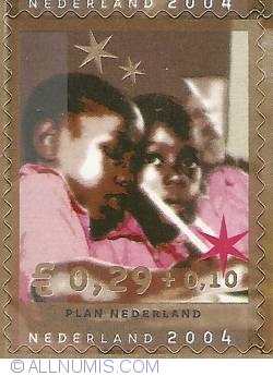 0,29 + 0,10 Euro 2004 - December Stamp - Plan Netherlands