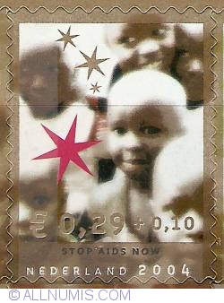 Image #1 of 0,29 + 0,10 Euro 2004 - December Stamp - Stop AIDS Now