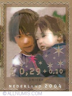 Image #1 of 0,29 + 0,10 Euro 2004 - December Stamp - UNICEF