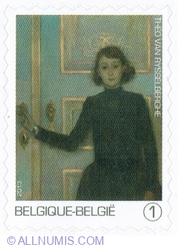 "1" 2013 - Portrait of Marguerite van Mons,Théo van Rysselberghe (1886)