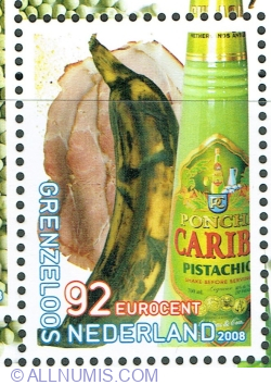 92 Euro cent 2008 - Şuncă crustă, banană, lichior de fistic