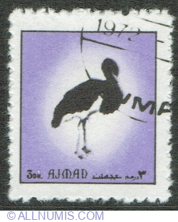 Image #1 of 3 Dirham 1972 - Black Stork