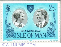 Image #1 of 25 Pence 1973 - Wedding Anne and Mark