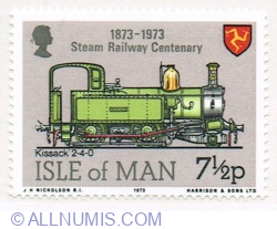 Image #1 of 7 1/2 Pence 1973 - Steamlocomotive Kissack 2-4-0