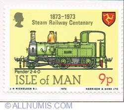 Image #1 of 9 Pence 1973 - Steamlocomotive Pender 2-4-0