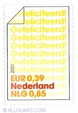 Image #1 of 0,39 Euro - 0,85 Gulden 2001