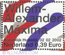 0,39 Euro 2002 - Royal Wedding - Willem-Alexander & Maxima