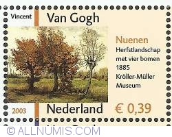 0,39 Euro 2003 - Vincent van Gogh - Autumn Landscape (1885)