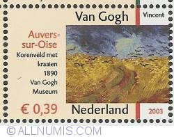 Image #1 of 0,39 Euro 2003 - Vincent van Gogh - Corn Fields with Crows (1890)