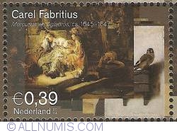 0,39 Euro 2004 - Carel Fabritius - Mercurius and Aglauros