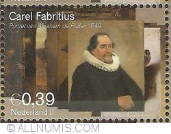 0,39 Euro 2004 - Carel Fabritius - Portrait of Abraham de Potter