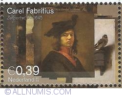 0,39 Euro 2004 - Carel Fabritius - Selfportrait ca. 1645