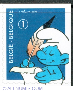 Image #1 of "1" 2008 - The Smurfs - Poet Smurf