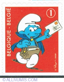 Image #1 of "1" 2008 - The Smurfs - Postman Smurf