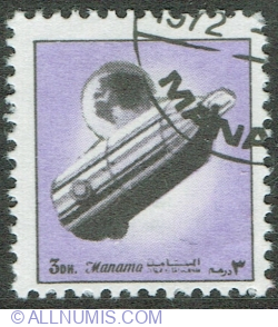 3 Dirham 1972 - Satellite Luna 10