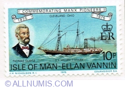 Image #1 of 10 Pence 1975 - Thomas Queyle and the S.S. "William T. Graves"