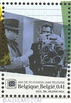 0,41 Euro 2003 - 50th Anniversary of Belgian Television - Old Camera