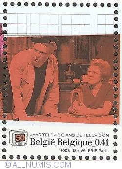 Image #1 of 0,41 Euro 2003 - 50th Anniversary of Belgian Television - Schipper naast Mathilde