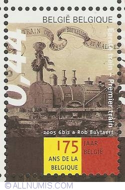 0,44 Euro 2005 - 175th Anniversary of Belgium - First Train