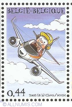 0,44 Euro 2005 - Belgica 2006 - Airplane