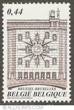 0,44 Euro 2005 - Brussels - Clock of the Mont des Arts