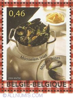 0,46 Euro 2006 - Belgian Food - Moules-Frites