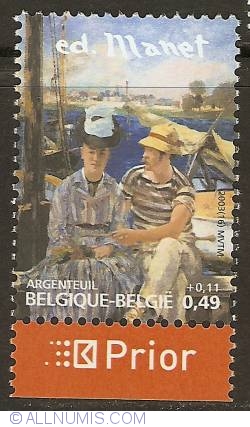 0,49 + 0,11 Euro 2003 - Edouard Manet - Argenteuil (with prior-tab)