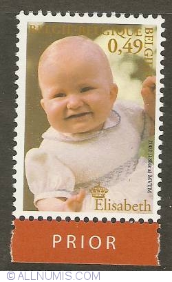 0,49 Euro 2002 (with prior-tab) - Princess Elisabeth