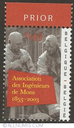 Image #1 of 0,49 Euro 2003 - 150th Anniversary of Association des Ingénieurs de Mons