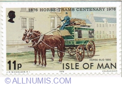 Image #1 of 11 Pence 1976 - Horse-Bus, 1895