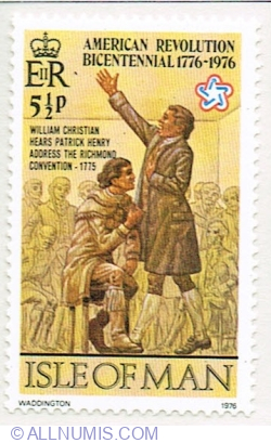 Image #1 of 5 1/2 Pence 1976 - William Christian, Patrick Henry, Richmond Convention 1775