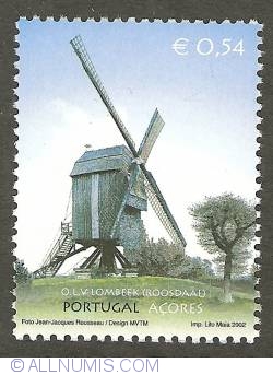 Image #1 of 0,54 Euro 2002 - Windmill of Onze-Lieve-Vrouw-Lombeek