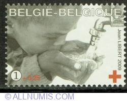 "1" + 0.25 Euro 2009 -  Belgian Red Cross: Water
