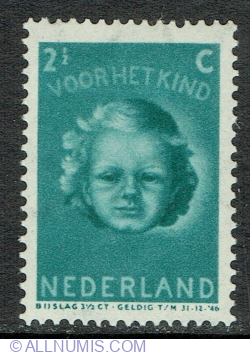 Image #1 of 2 1/2 + 3 1/2 Cent 1945 - Child's Head